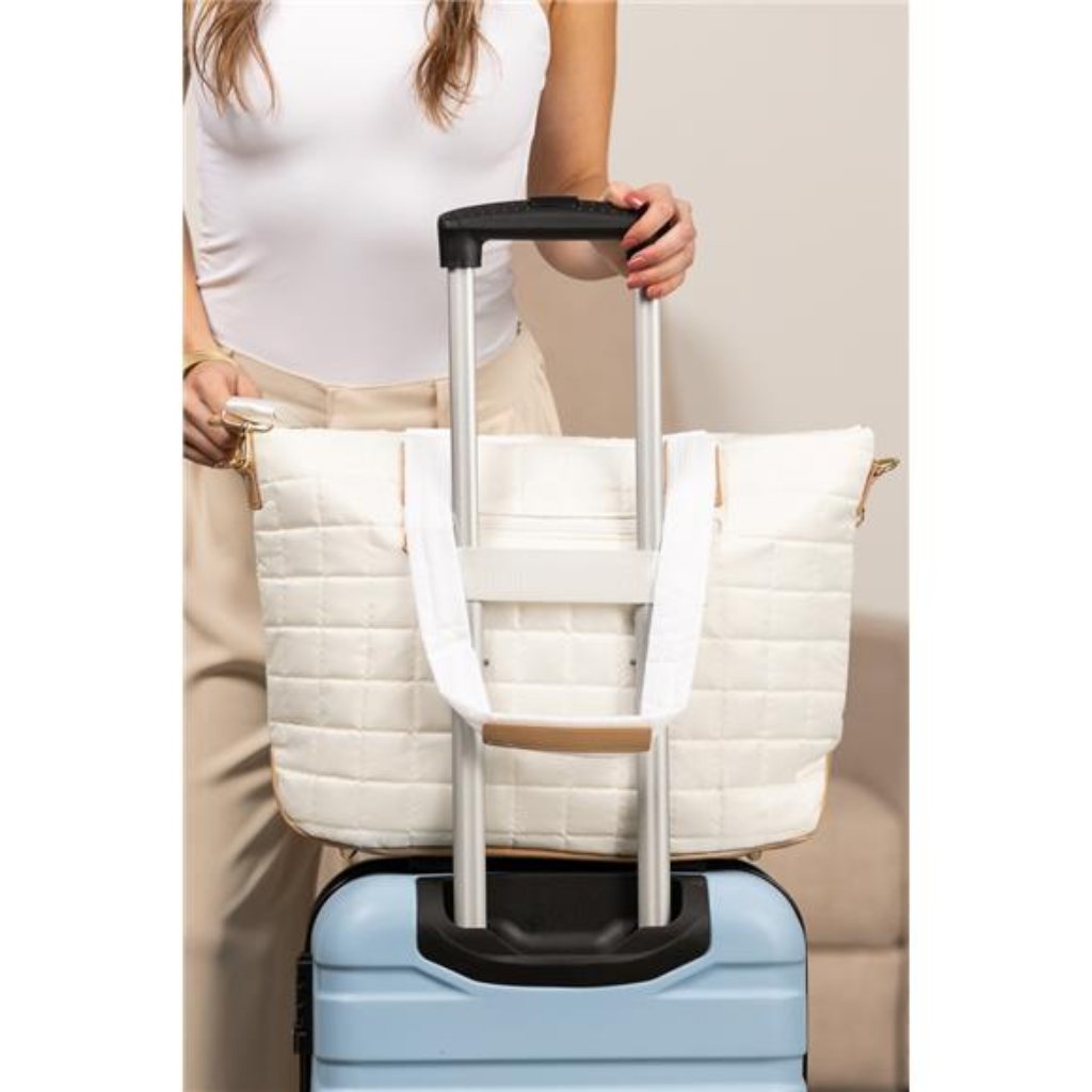 Mila Quilted Traveler Tote With Mini Clutch